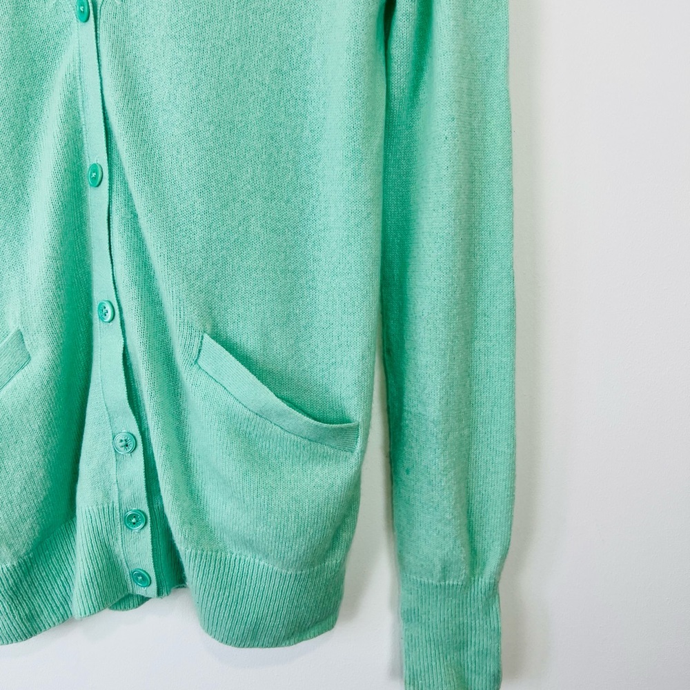 Equipment Turquoise Blue 100% Cashmere Knit Relaxed Fit Cardigan UK XS - Picture 7 of 11